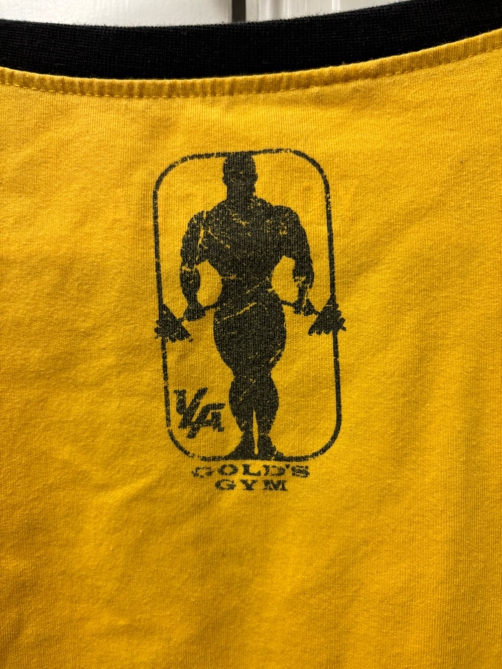 YoungLA Yellow Short-Sleeve Graphic Tee with Black Trim - Picture 2 of 3